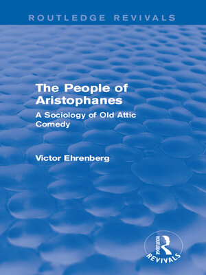cover image of The People of Aristophanes (Routledge Revivals)